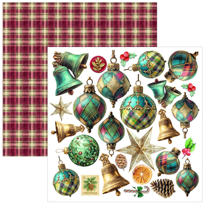 Ciao Bella - 6X6 Fussy Cut Pad - Merry & Bright. Includes 24 Sheets. Available at Embellish Away located in Bowmanville Ontario Canada.