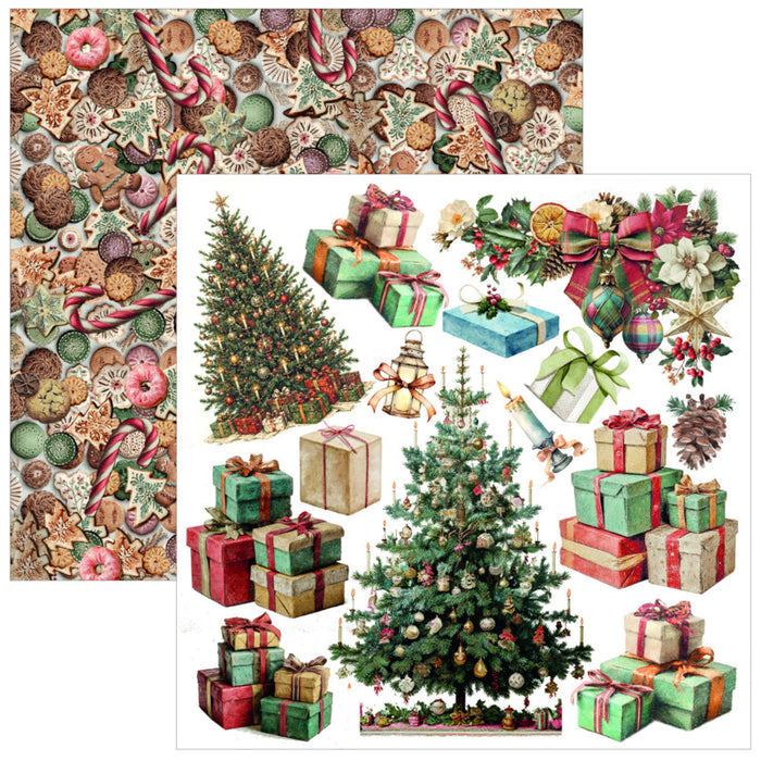 Ciao Bella - 6X6 Fussy Cut Pad - Merry & Bright. Includes 24 Sheets. Available at Embellish Away located in Bowmanville Ontario Canada.