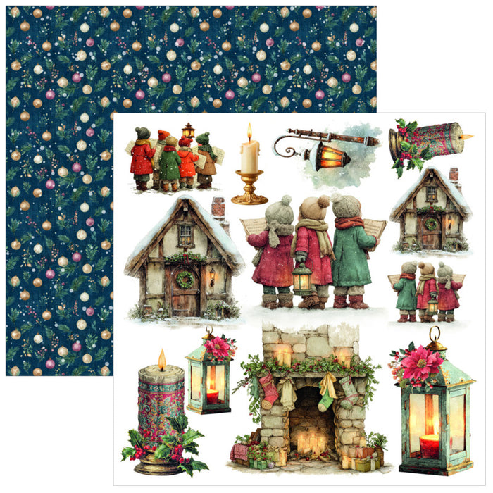 Ciao Bella - 6X6 Fussy Cut Pad - Merry & Bright. Includes 24 Sheets. Available at Embellish Away located in Bowmanville Ontario Canada.