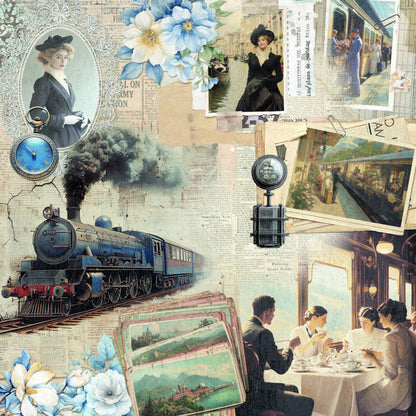 Ciao Bella - 8X8 Paper Pad - Eastern  Journey. Includes 12 Sheets. Available at Embellish Away located in Bowmanville Ontario Canada.