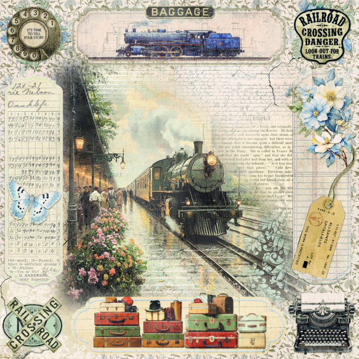 Ciao Bella - 8X8 Paper Pad - Eastern  Journey. Includes 12 Sheets. Available at Embellish Away located in Bowmanville Ontario Canada.