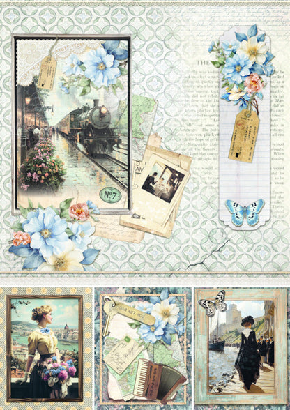 Ciao Bella - A4 Creative Pad - Eastern Journey. Includes 9 Sheets. Available at Embellish Away located in Bowmanville Ontario Canada.