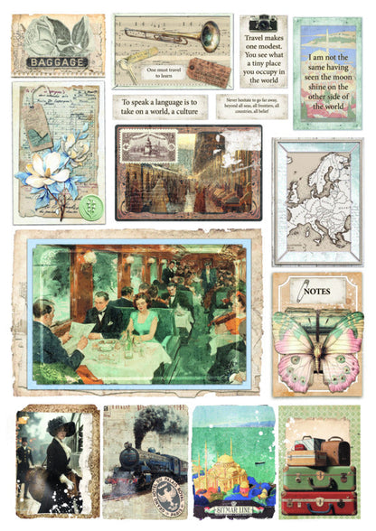 Ciao Bella - A4 Creative Pad - Eastern Journey. Includes 9 Sheets. Available at Embellish Away located in Bowmanville Ontario Canada.