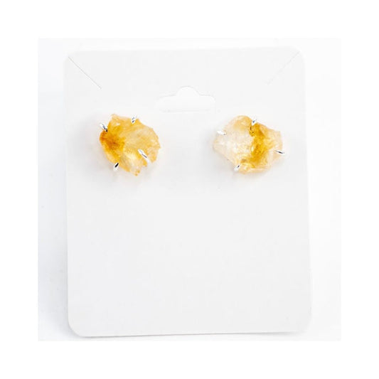 Citrine Raw Earrings