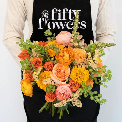 Citrus Punch Flower Bouquet Apron - Image