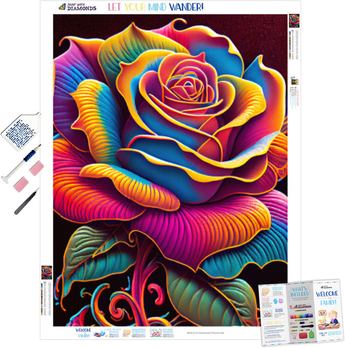 Colorful Blooming Rose