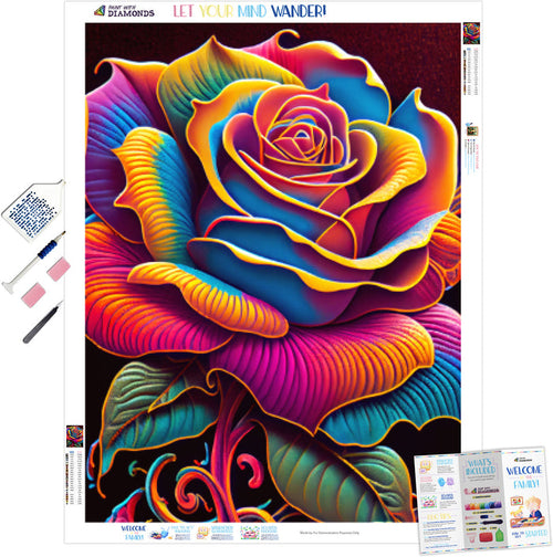 Colorful Blooming Rose