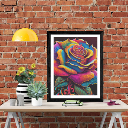 Colorful Blooming Rose