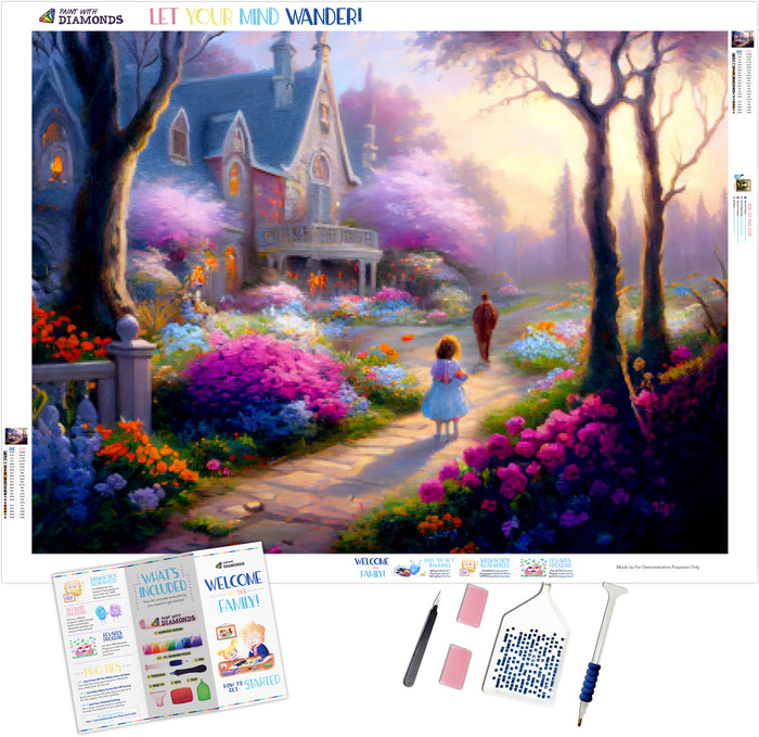 Colorful Garden With Daddy