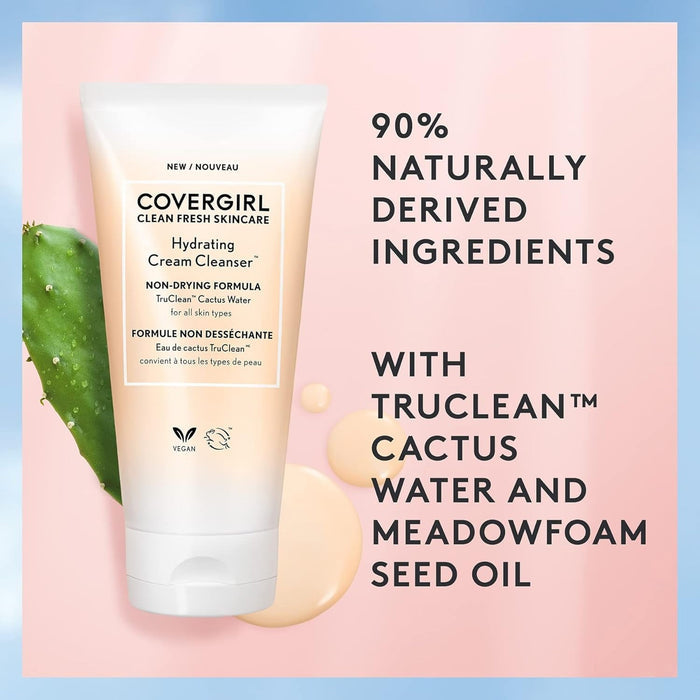 Covergirl Clean Fresh Skincare Hydrating Cream Cleanser 5oz/150ml - ikatehouse