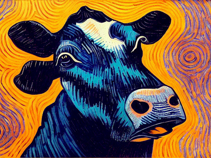 Cow By Van Gogh