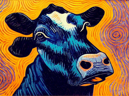 Cow By Van Gogh
