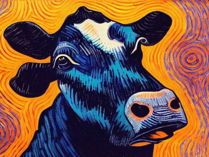 Cow By Van Gogh