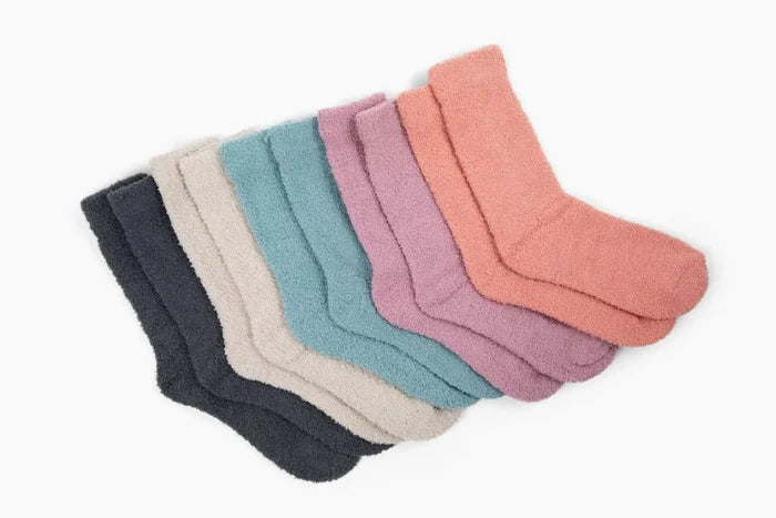 Cozy Cloud Socks - Orchid Purple
