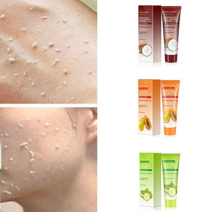 Cucumber Coconut Papaya Facial Exfoliating Gel Cream Body Cleansing