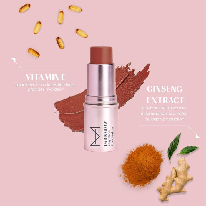 Dab N Glow Easy - Blend Lip + Cheek Tint - Brown Sugar - House Of Makeup