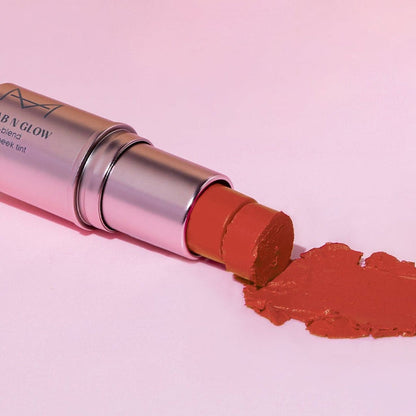 Dab N Glow Easy - Blend Lip + Cheek Tint - Peach Cobbler - House Of Makeup