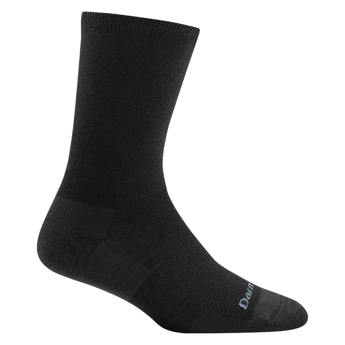 Darn Tough Women's Solid Basic Crew Lightweight Lifestyle Socks Socks Darn Tough Black L