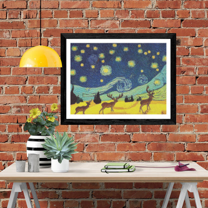 Deer By Van Gogh