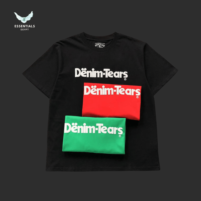 Denim Tears T-Shirt – Blood Africa Graphic - ESSENTIALS EGYPT