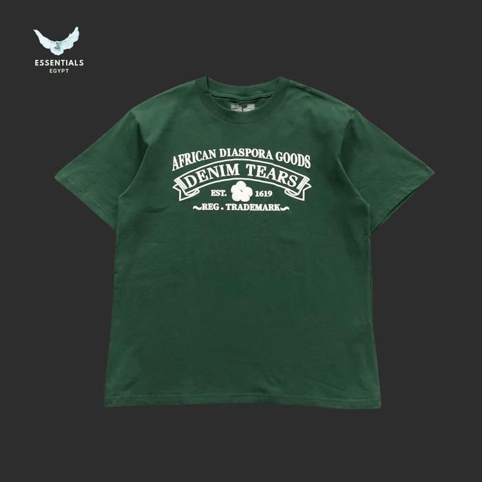 Denim Tears T-Shirt – Diaspora Goods Logo Print - ESSENTIALS EGYPT
