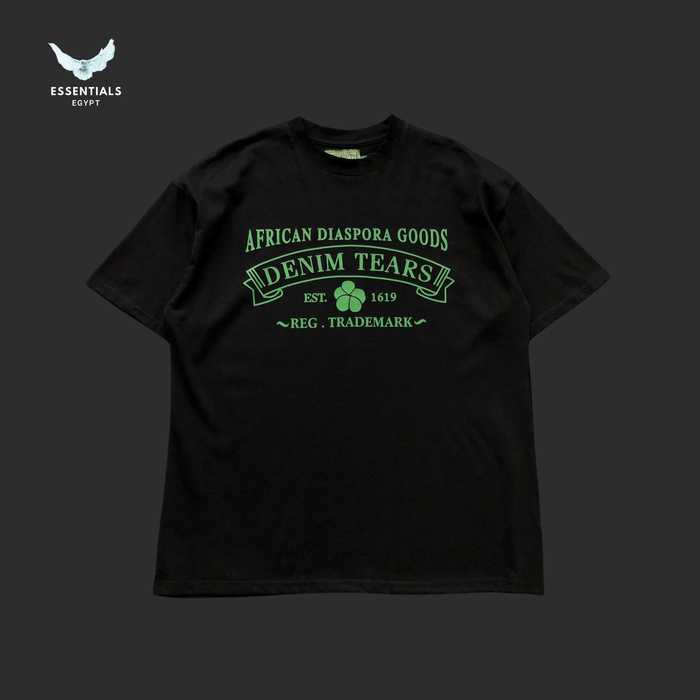 Denim Tears T-Shirt – Green African Logo - ESSENTIALS EGYPT