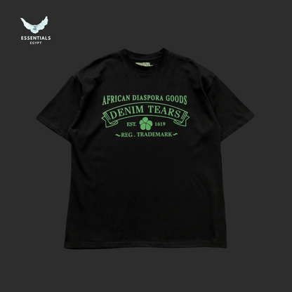 Denim Tears T-Shirt – Green African Logo - ESSENTIALS EGYPT