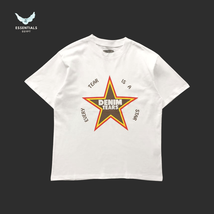 Denim Tears T-Shirt – Star Logo Print - ESSENTIALS EGYPT