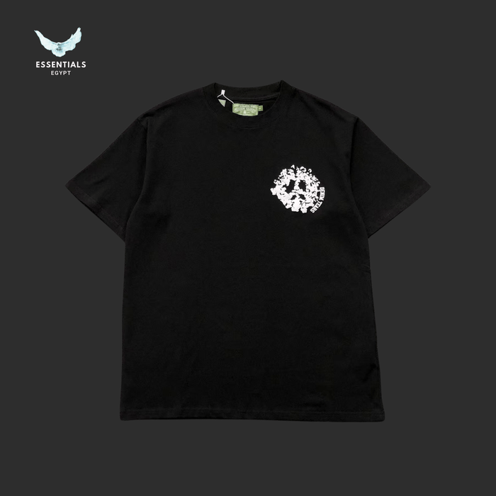 Denim Tears T-Shirt – White Cotton Wreath Chest Print - ESSENTIALS EGYPT