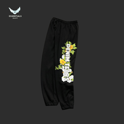 Denim Tears Trousers – Grey Graphic Print - ESSENTIALS EGYPT