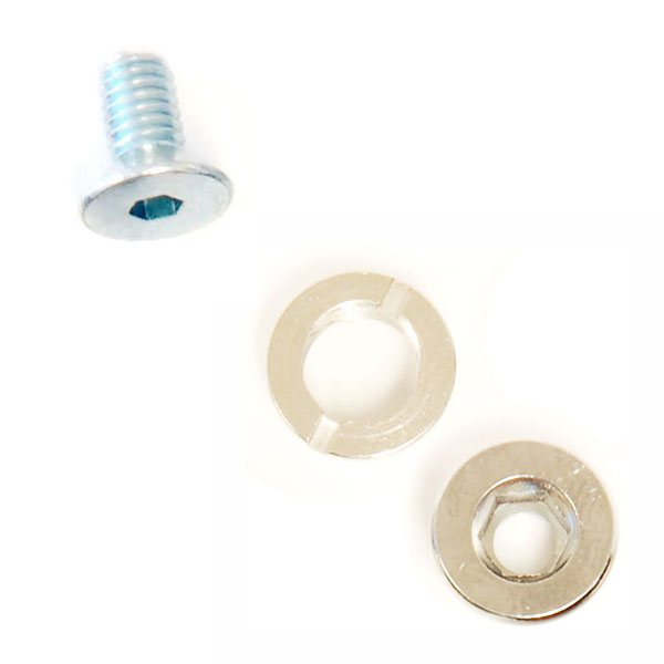 (1) M4x8 Flat Head Screw, (1) Chainring Bolt