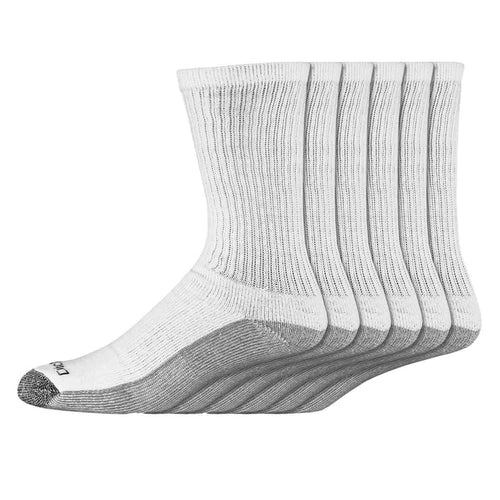 Dickies Men's Dri-Tech Crew Socks 6-Pack Socks Dickies White XL