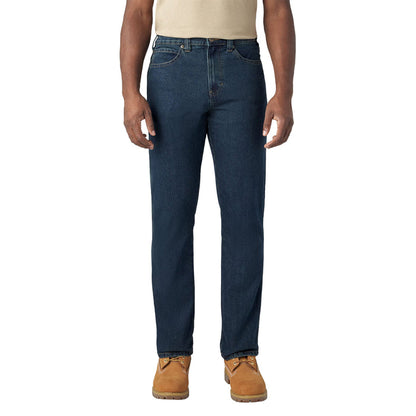Dickies Men's FLEX Regular Fit 5-Pocket Jeans Pants Dickies Denim Dark Wash 30 30 Inseam