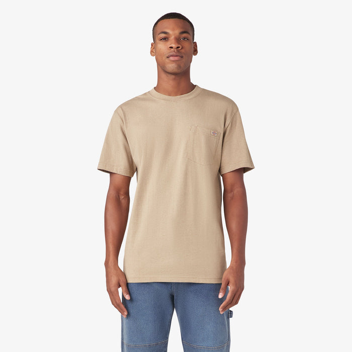 Dickies Men's Heavyweight Heathered Short Sleeve Pocket T-Shirt T-Shirts Dickies Desert Sand Heather 2XL Reg