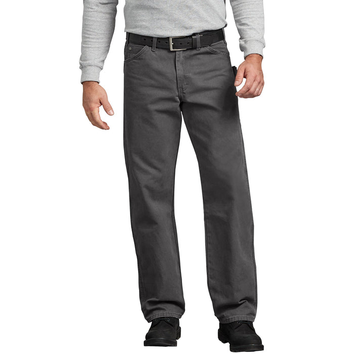 Dickies Men's Relaxed Fit Sanded Duck Carpenter Pants Pants Dickies Rinsed Slate 30 30 Inseam