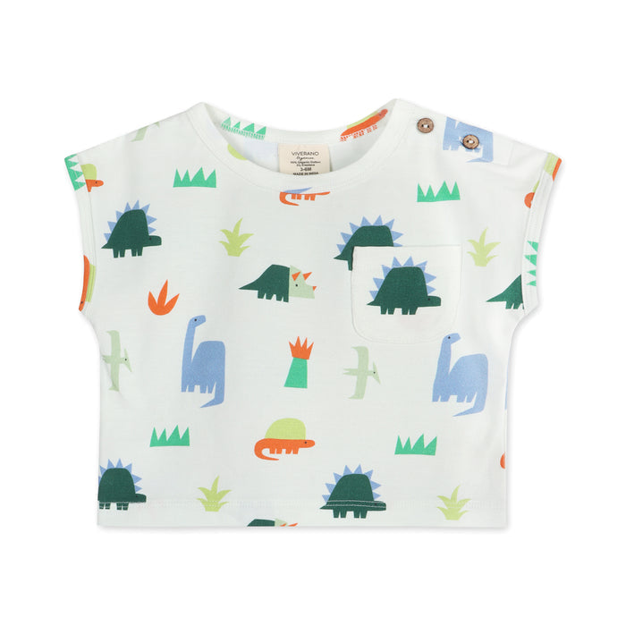 Dino Baby Tee Front (Organic Jersey)