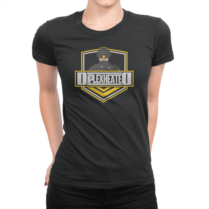 Diplex Heated Logo - Ladies T-Shirt Black