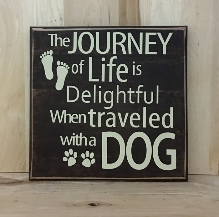 Dog wood sign