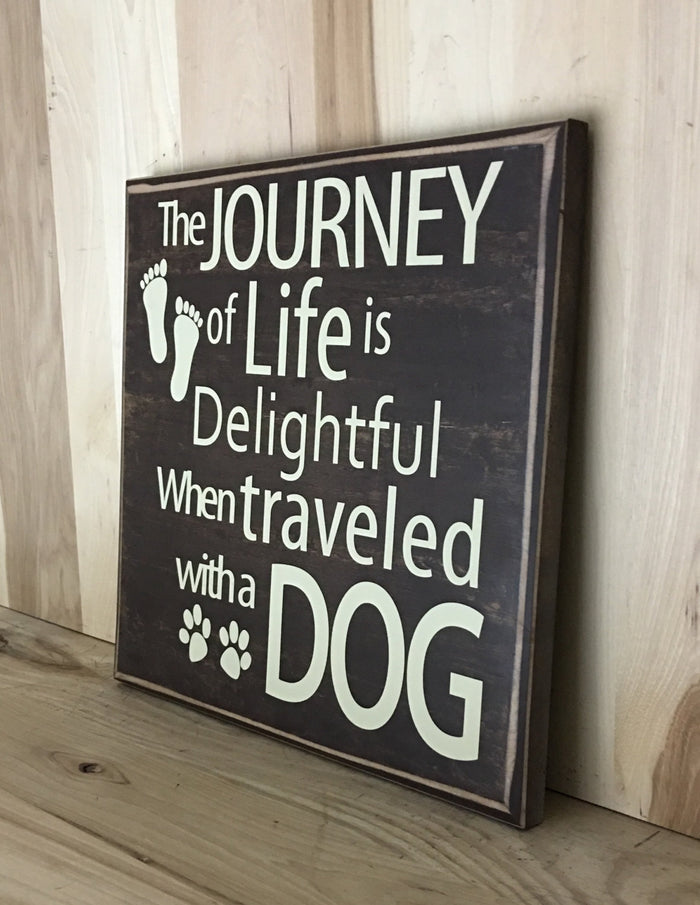 Dog wood sign
