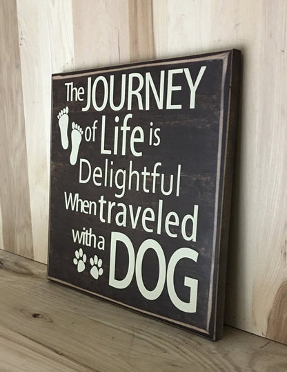 Dog wood sign