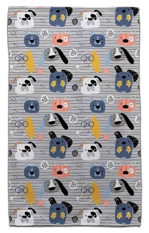 Dogs Multi Color Eco-Friendly Towel - CJ Bella Co.