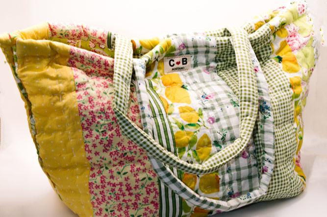 Dot Bag Large Lemon Patchwork