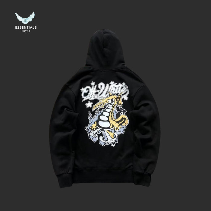 OFF - WHITE Dragon Skate Hoodie - ESSENTIALS EGYPT