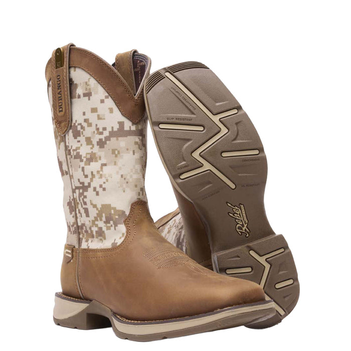 Durango Men's Rebel Desert Camo Pull-on Soft Toe Work Boot Work Boots Durango