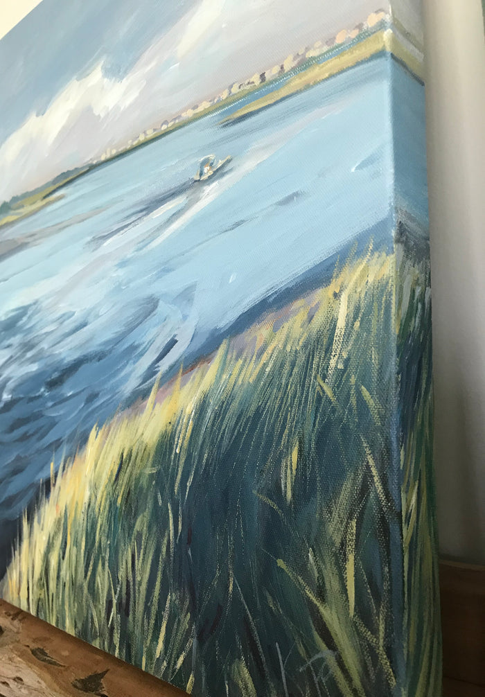 Dusk Ride painting Kelly Pelfrey - Christenberry Collection