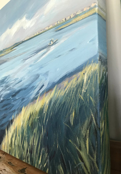 Dusk Ride painting Kelly Pelfrey - Christenberry Collection