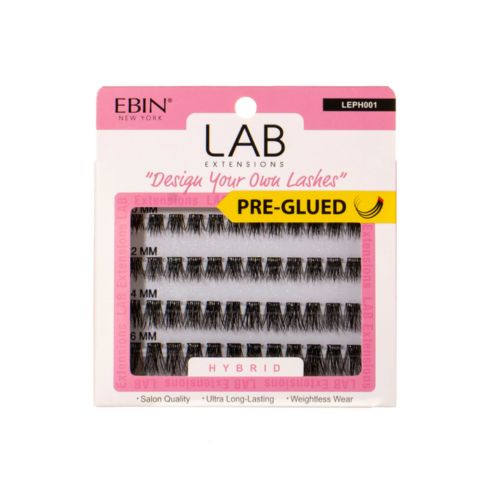 EBIN Lab Extensions Pre-Glued Cluster Lashes [Hybrid] #LEPH001