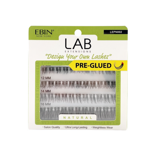 EBIN Lab Extensions Pre-Glued Cluster Lashes [Natural] #LEPN002