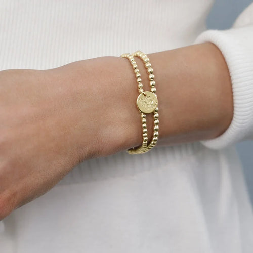 eCollegiate Classic Gold 3mm Bracelet- Kentucky Disc
