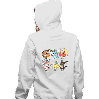Zippered Hoodies, Unisex / Small / White